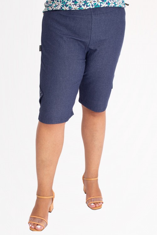 Bermuda Malha Jeans