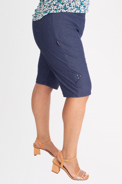 Bermuda Malha Jeans