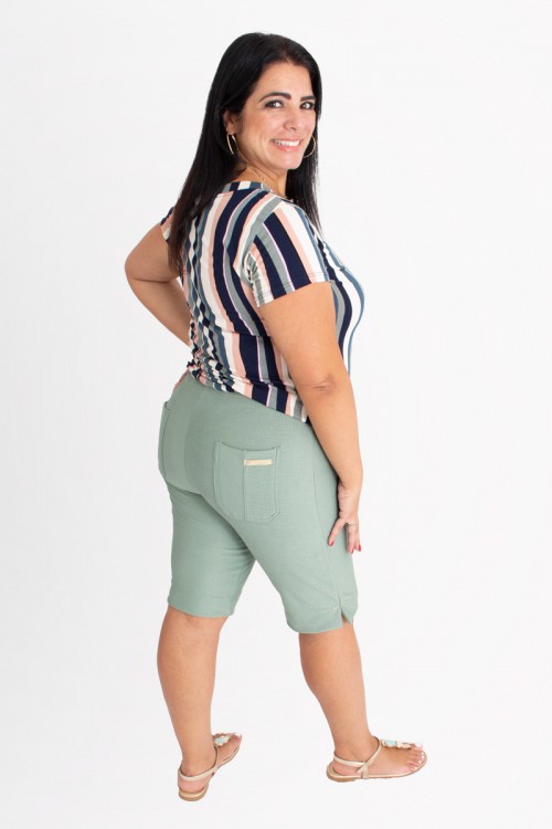 Bermuda Malha LInem com bolso