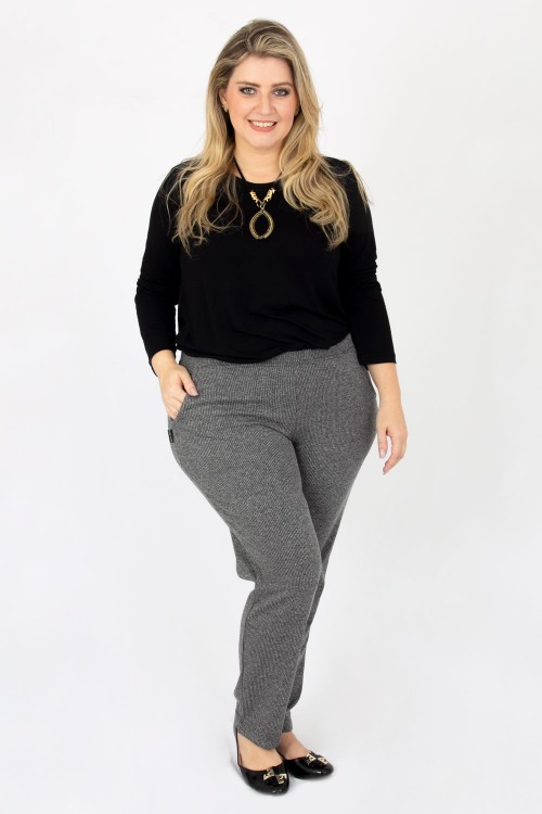 Cigarrete com bolso em Jacquard Pied Poule