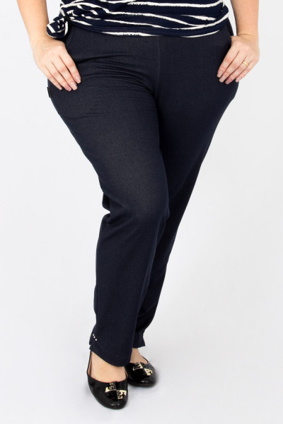 Cigarrete Malha Jeans com bolso